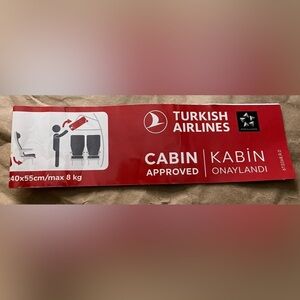 Turkish Airlines Luggage Paper Tag